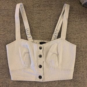 Nollie || Button Down Crop Top